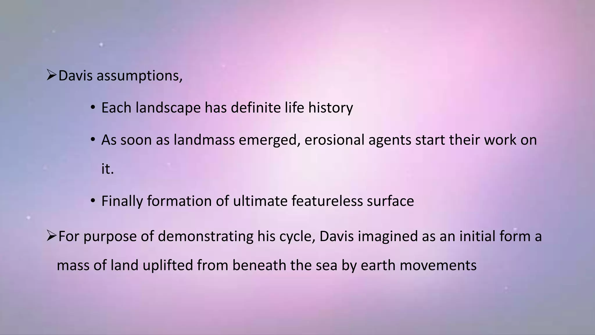 Cycle of erosion, davis and penk | PPTX