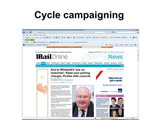 Cycle campaigning  