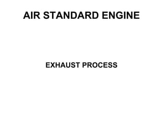AIR STANDARD ENGINE
EXHAUST PROCESS
 