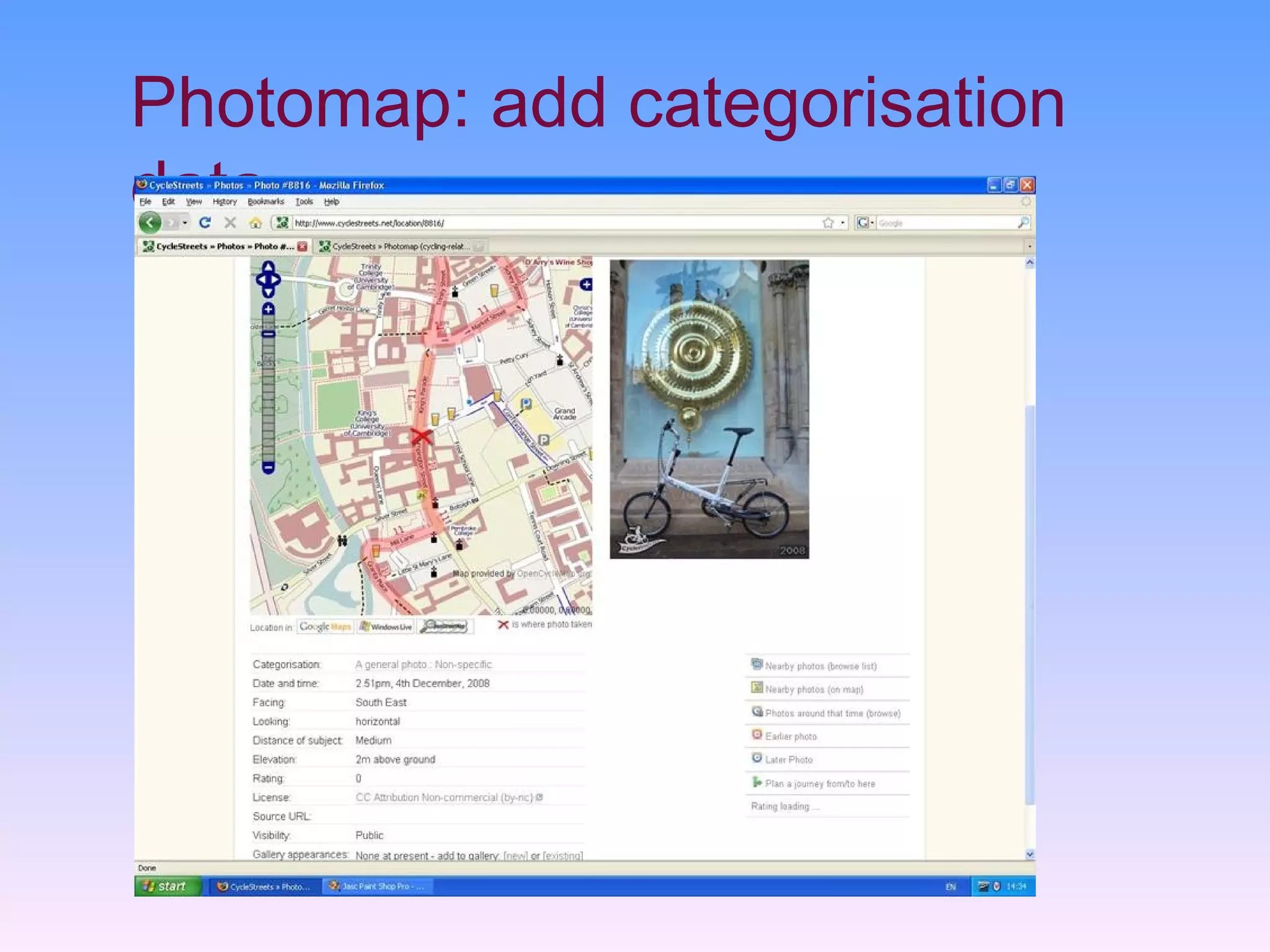 Photomap: add categorisation
data
 