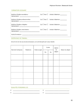 Professeur-Chercheur : Hammoucha Yassine
11
 