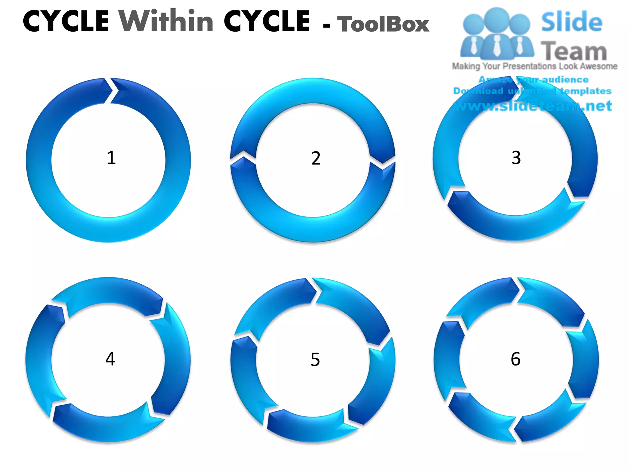 CYCLE Within CYCLE       - ToolBox




     1               2               3




     4           5                   6
 