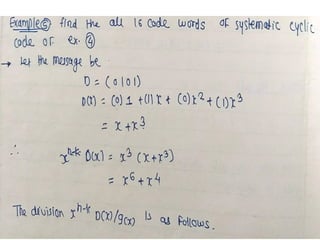 Introduction to Cyclic Code with example.pptx