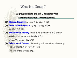 Group Closure Cyclicgroup group thoery ppt (1) | PPTX