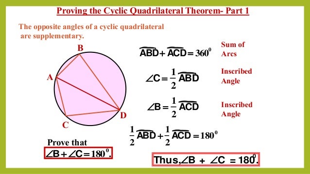 Cyclic Quadrilaterals Pptx