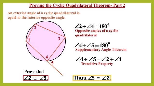 Cyclic Quadrilaterals Pptx