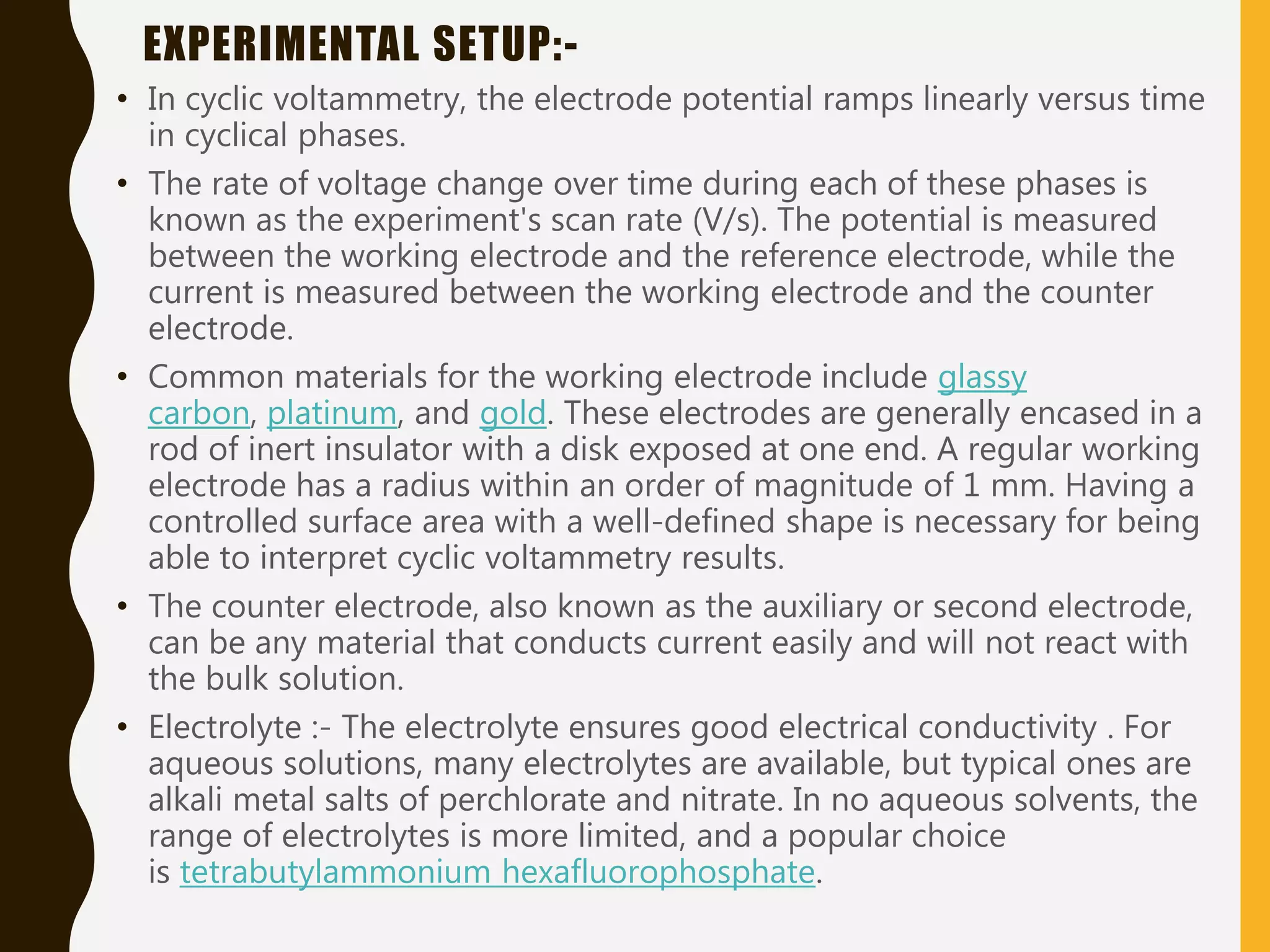 Cyclic voltammetry | PPTX