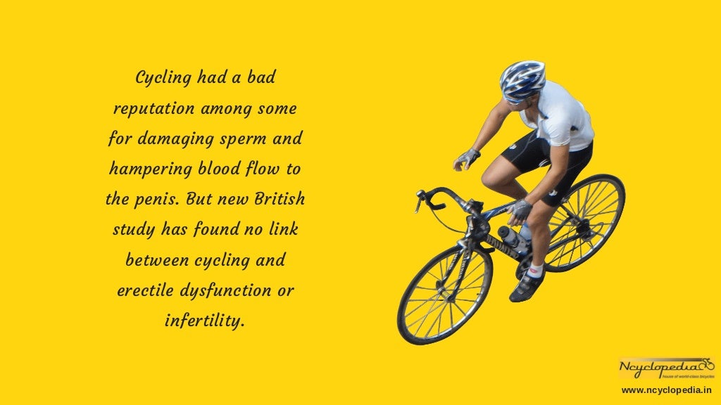 Cycling does not cause erectile dysfunction and infertility