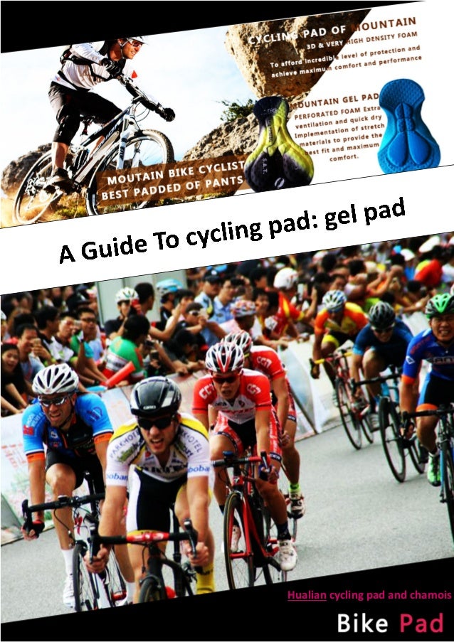 Cycling pad guide gel chamois pad for medium rides