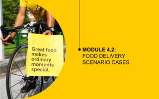 MODULE 4.2:
FOOD DELIVERY
SCENARIO CASES
 