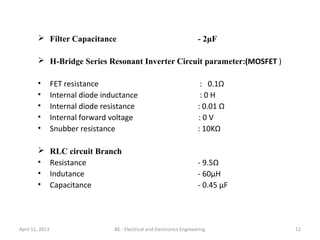 Hf Inverter Reference Design Cyclo converter design for hf applications using h-bridge inverter | PPT