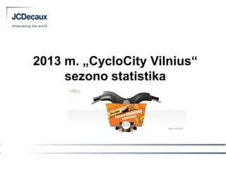 2013 m. „CycloCity Vilnius“
sezono statistika
 