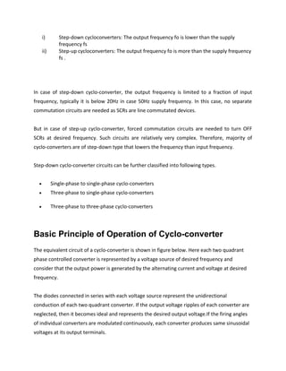 Cyclo converters DOC