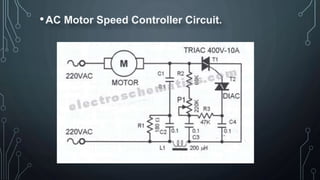 •AC Motor Speed Controller Circuit.
 