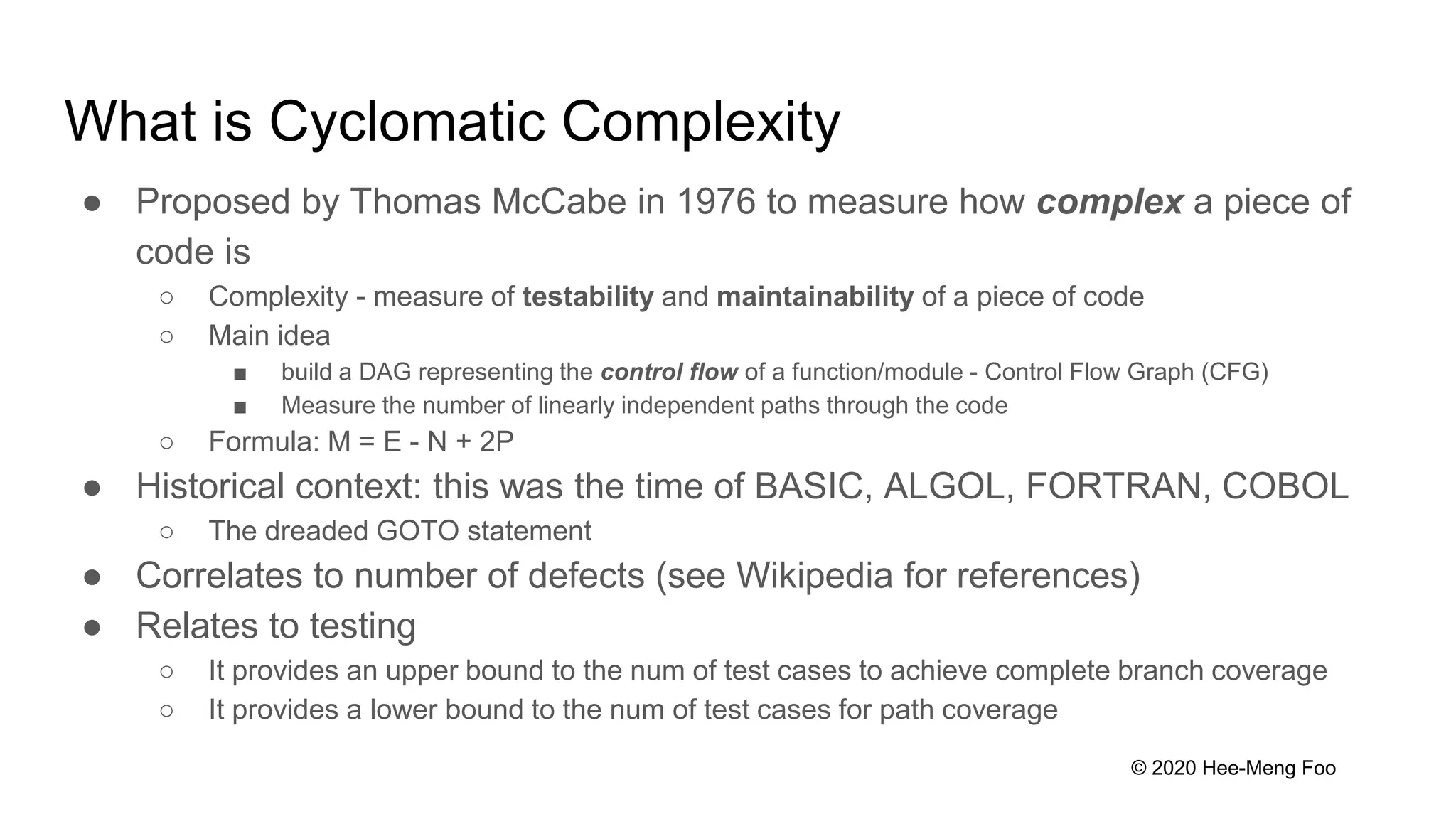 Cyclomatic and cognitive complexity | PPTX | Computing | Technology ...