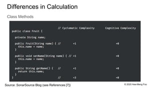 Cyclomatic and cognitive complexity | PPTX