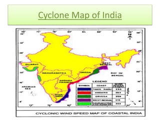 Cyclone Map of India
 