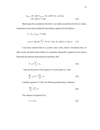 Cyclone Design Formulas Cyclone design | PDF