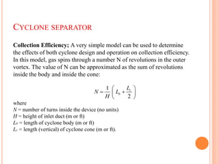 Cyclone Design Formulas Cyclone Design Document for plant design.pdf