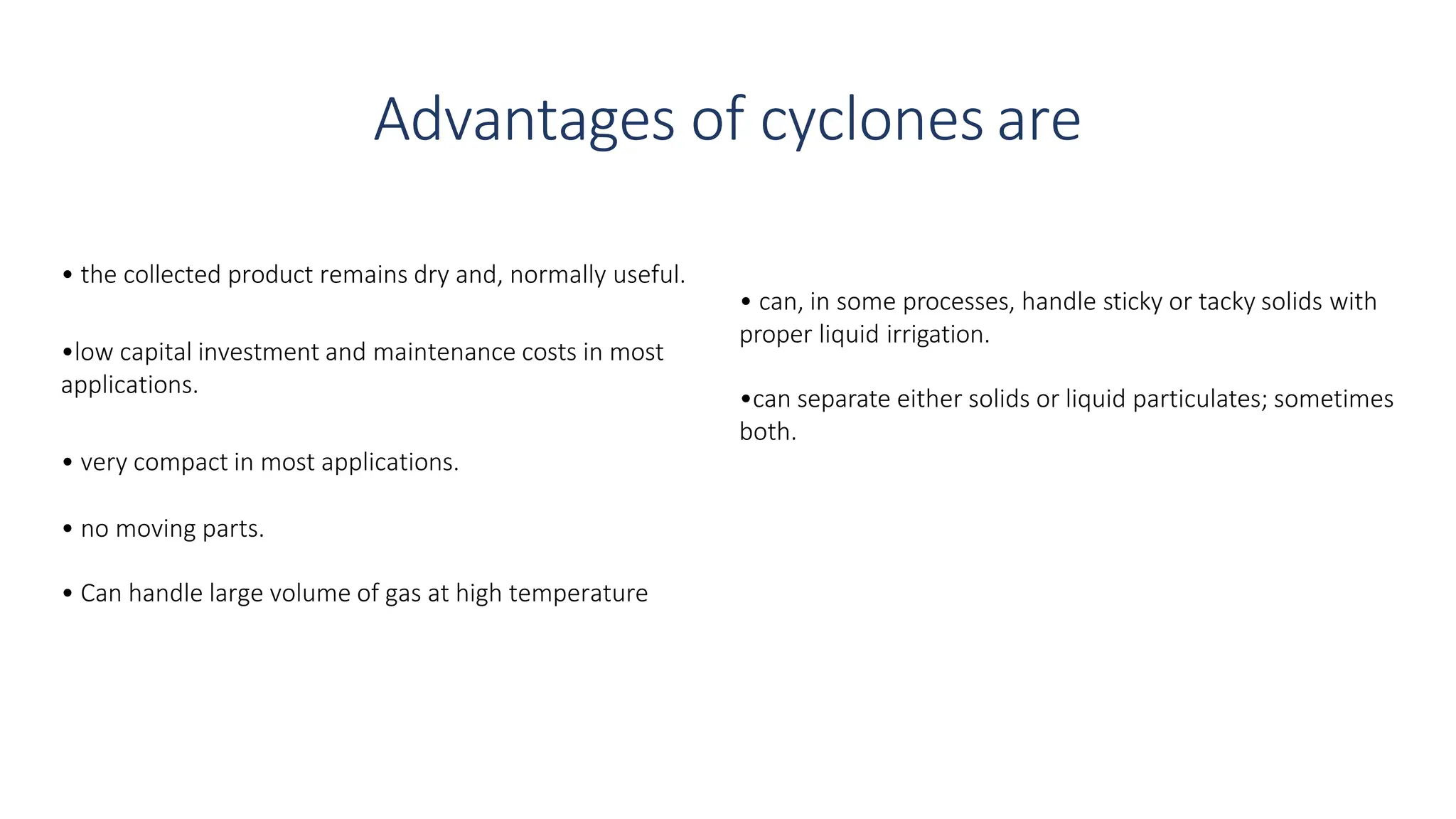 cyclone separator, procedures and operations | PPTX