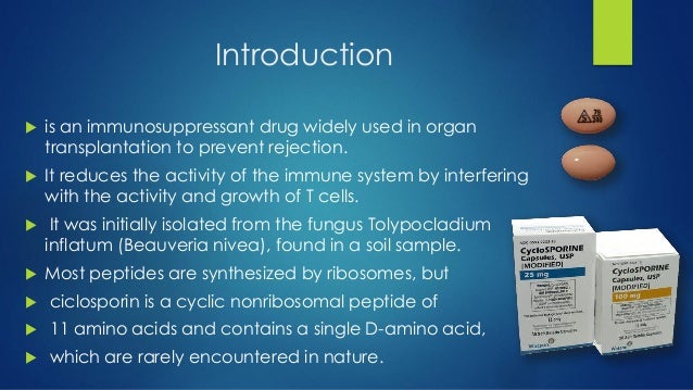 Cyclosporine Drug Class