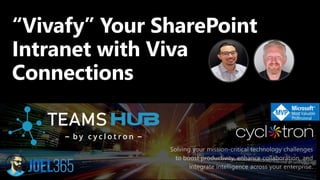“Vivafy” Your SharePoint
Intranet with Viva
Connections
 