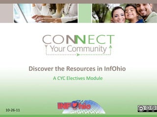 Discover the Resources in InfOhio A CYC Electives Module  10-26-11 