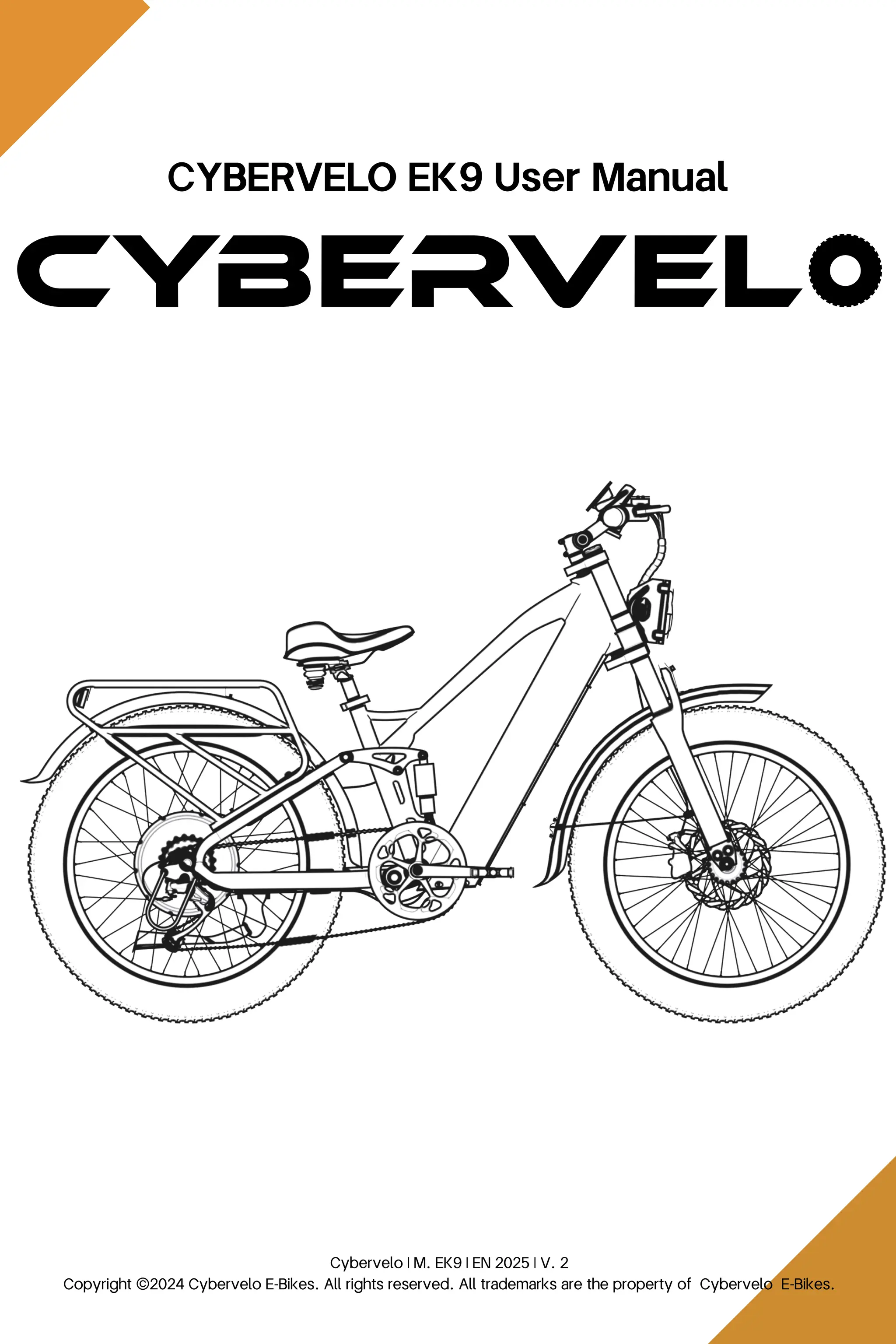 CYBERVELO EK9 Electric Bike: Official User Manual & Maintenance