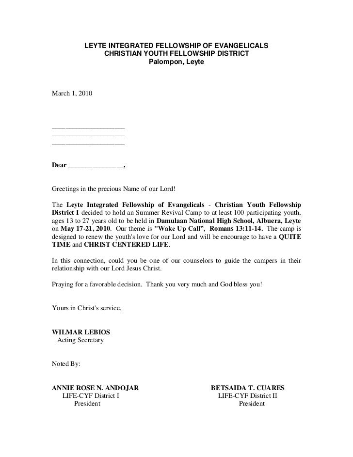 Cyf invitation to the counselors