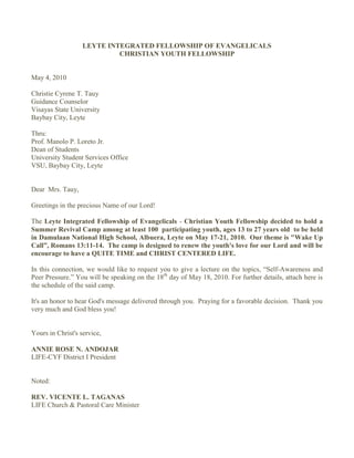 Cyf speaker's invitation letter