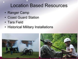 Location Based Resources Ranger Camp Coast Guard Station Tara Field Historical Military Installations 