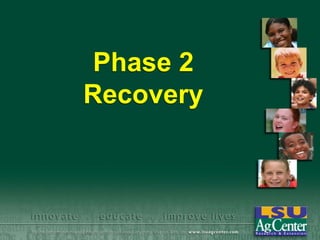 Phase 2
Recovery

 