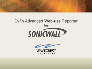 Cyfin Advanced Web-use Reporter 
for 
 