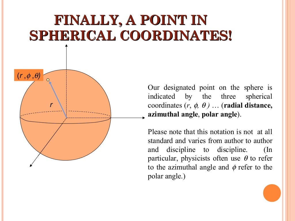 Application of Cylindrical and Spherical coordinate system in double…