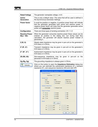 Cyme equipment reference manual | PDF