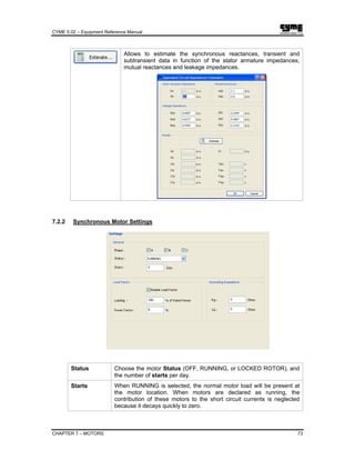 Cyme equipment reference manual | PDF
