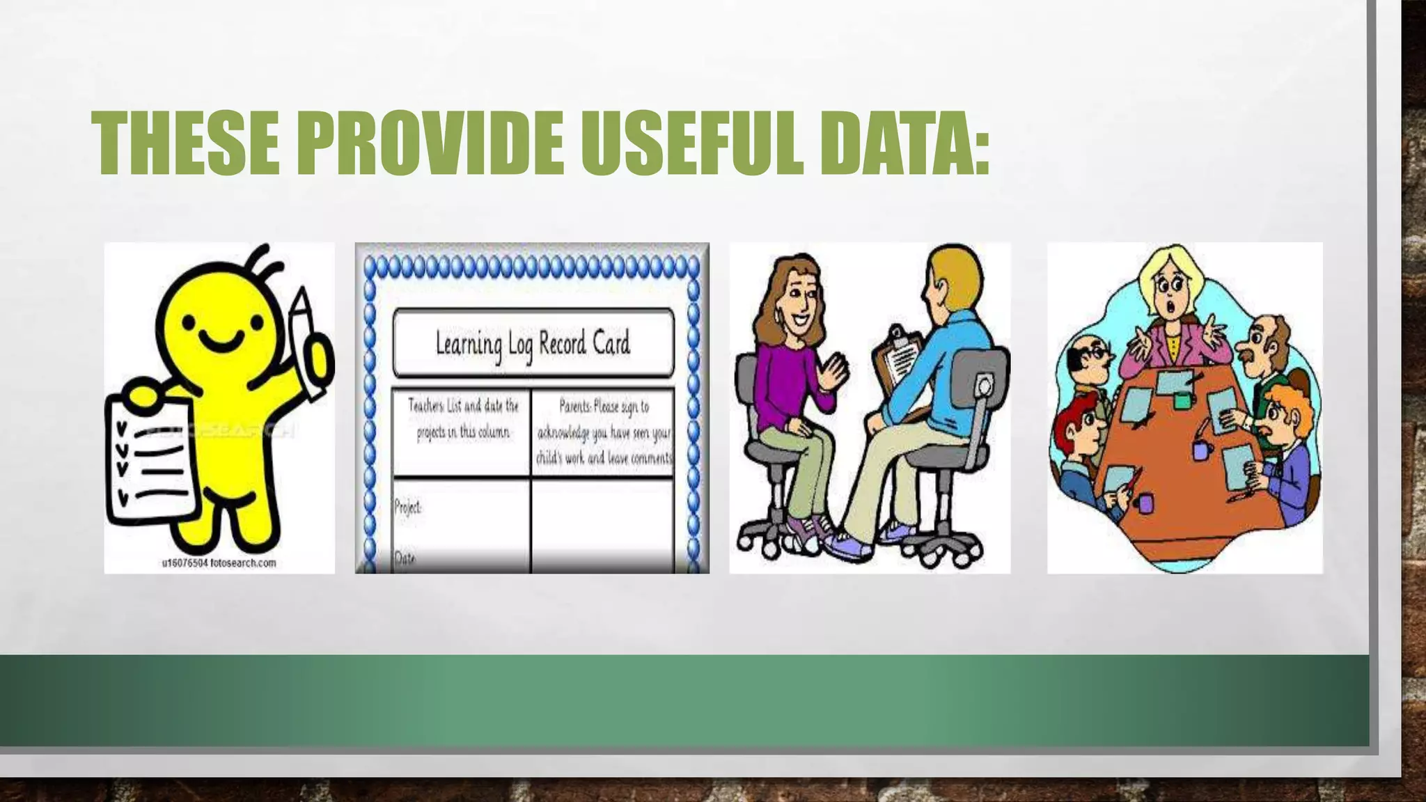 THESE PROVIDE USEFUL DATA:
 