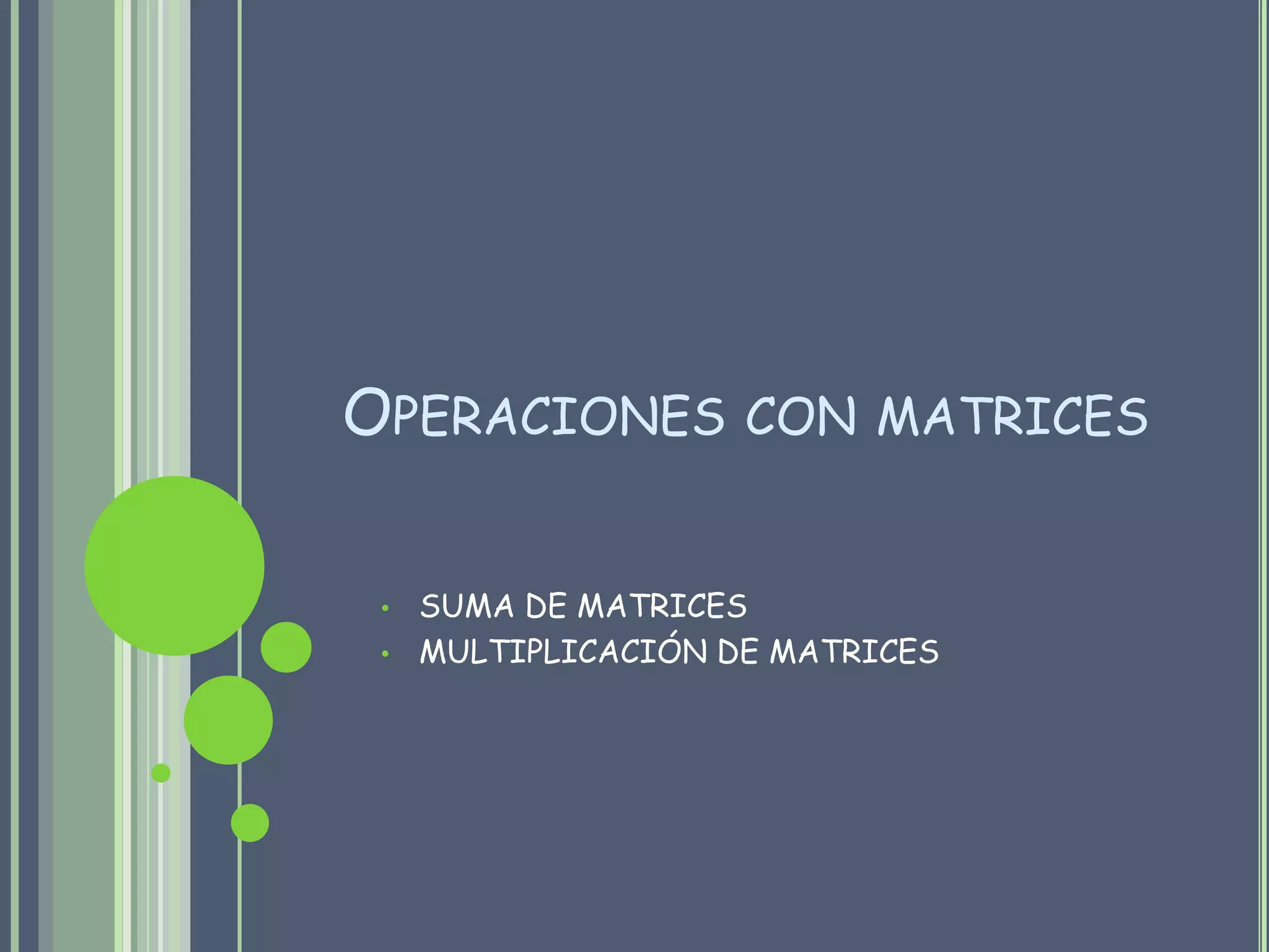Algunos casos especialesUna matriz bandeada con K1=K2=0 es una matriz diagonal; Una matriz bandeada con K1=K2=1 es una matriz tridiagonal; cuando K1=K2=2 se tiene una matriz pentadiagonal, de esta misma manera se obtienen la matriz triangular superior y la matriz triangular inferior.Ejemplo:	Para K1=K2=0