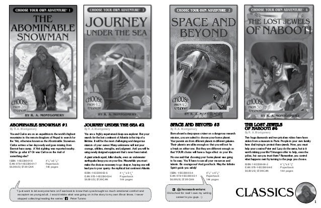 Choose Your Own Adventure Books Catalog Choose Your Own Adventure Books Catalog