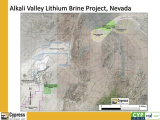 Alkali Valley Lithium Brine Project, Nevada
 