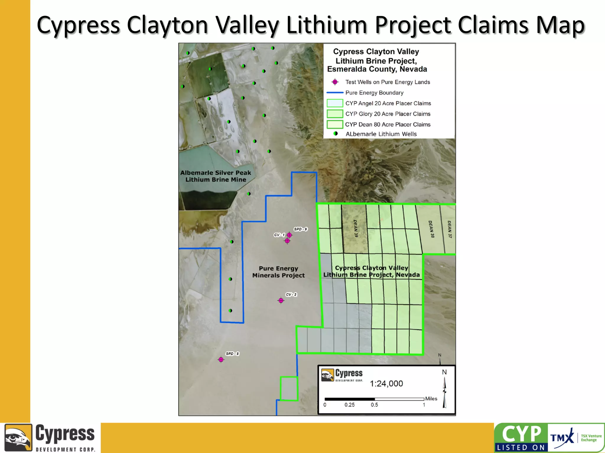 Cypress Clayton Valley Lithium Project Claims Map
 