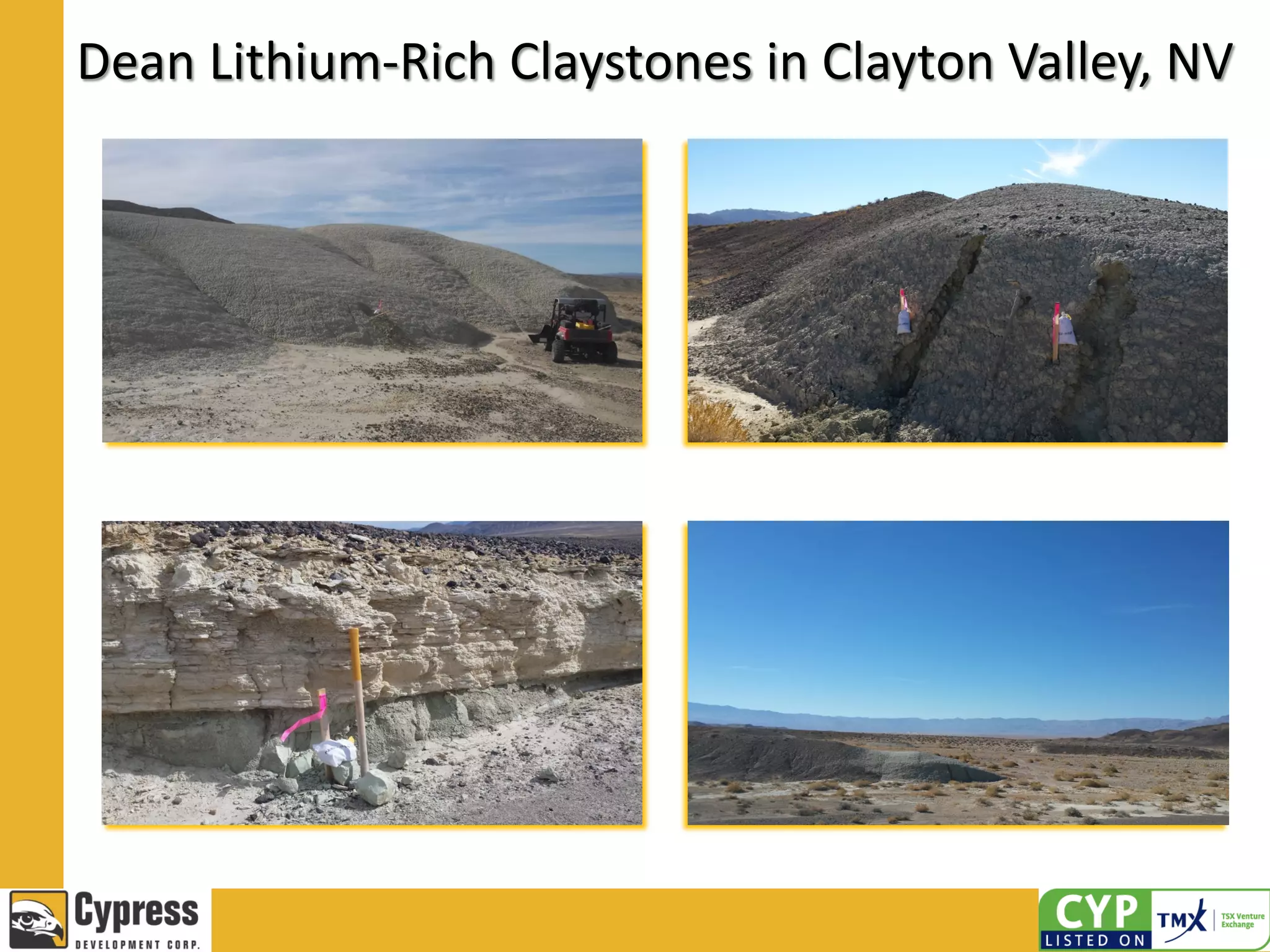 Dean Lithium-Rich Claystones in Clayton Valley, NV
 