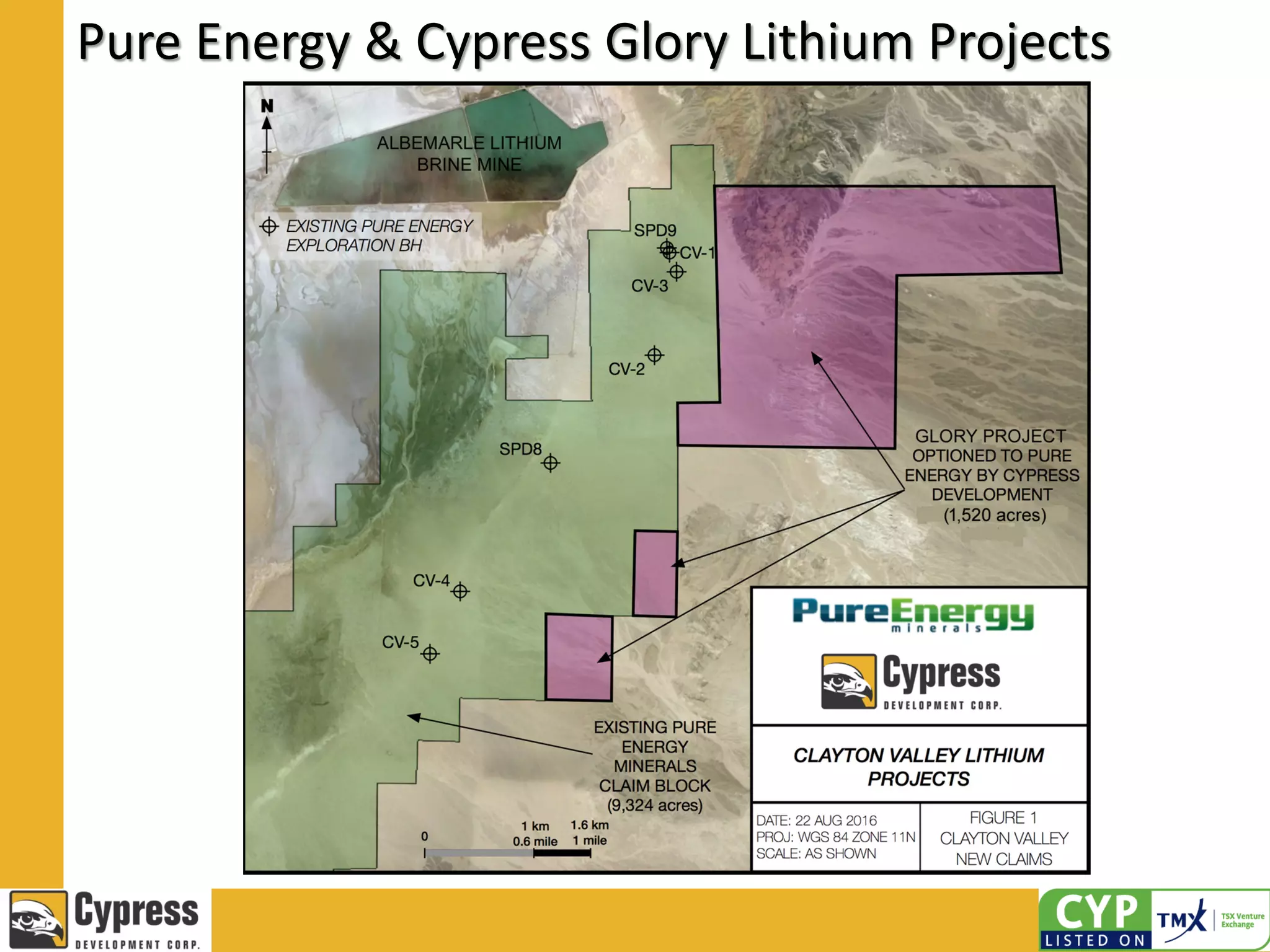 Pure Energy & Cypress Glory Lithium Projects
 