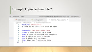 Example Login Feature File 2
 
