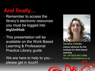 Impact Factors for JournalsDelivers quantifiable statistical information based on citation dataHelps determine a publication’s impact and influence in the global research communityIncludes journal and category dataAvailable via myUniHub > My Study > My Library > Databases > W > Web of ScienceTo generate the journal summary list follow the links: Social Science Citation Index> Additional Resources> Journal Citation Reports