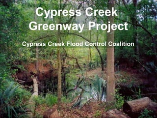 Cypress Creek
  Greenway Project
Cypress Creek Flood Control Coalition
 