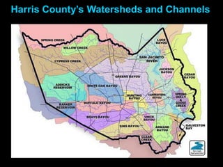 Harris County’s Watersheds and Channels
 
