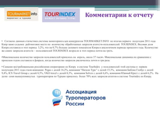 Средняя продолжительность пребывания иностранных туристов на Кипре  в январе-мае 2011 года, сравнительный анализ с 2010, 2009 и 2008 годом