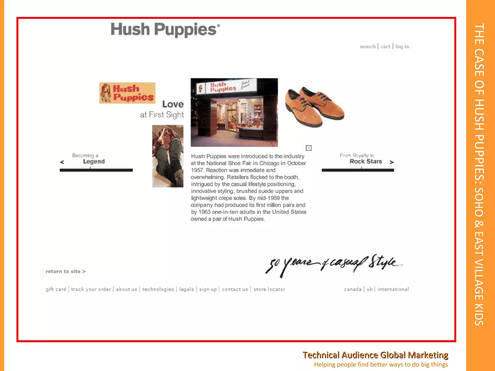 THE CASE OF HUSH PUPPIES:  SOHO & EAST VILLAGE KIDS 
