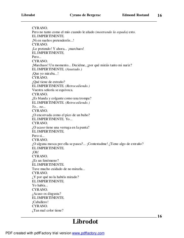 an analysis of cyrano in cyrano de bergerac by edmond rostand Plot summary of cyrano de bergerac by edmond rostand part of a free study guide by bookragscom. an analysis of cyrano in cyrano de bergerac by edmond rostand Plot summary of cyrano de bergerac by edmond rostand part of a free study guide by bookragscom.